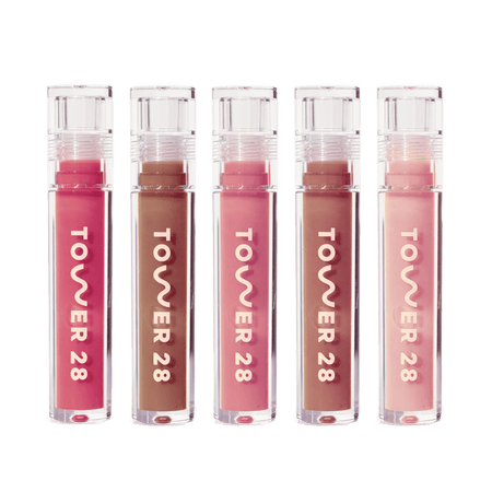 Milky Lip Set [Shared: The Tower 28 Beauty Milky Lip Set which features all five Milky ShineOn Lip Jelly Shades (Pistachio, Coconut, Cashew, Oat, and Almond)]