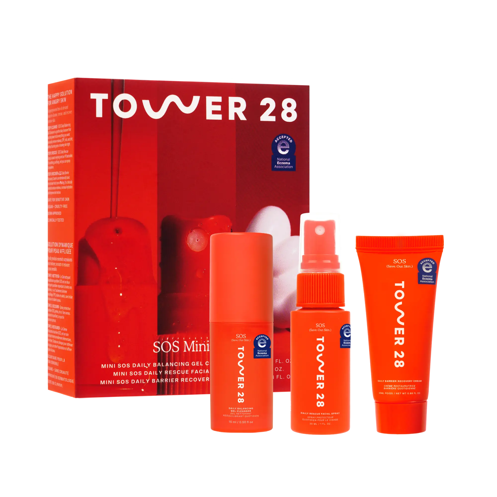CHANSOM COSMETICS Protection Base 2点セット SOS Rescue Skincare Set | Tower 28 Beauty
