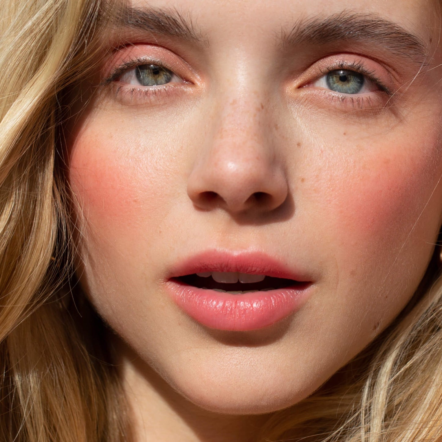 GetSet™ Matte Powder Blush in Feliz Fresca and BeachPlease Cream Blush in Happy Hour [The Tower 28 Beauty Cheeky Duo in Hot Pink Cheeks]
