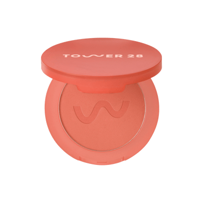 The Tower 28 Beauty GetSet™ Matte Powder Blush in the shade Culver Crush. [Culver Crush]