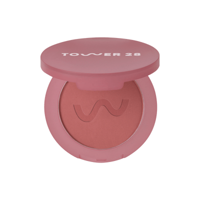 The Tower 28 Beauty GetSet™ Matte Powder Blush in the shade Samo Spritzer. [Samo Spritzer]