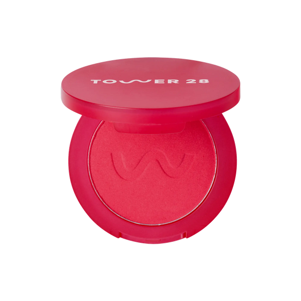 The Tower 28 Beauty GetSet™ Matte Powder Blush in the shade Sunset Shirley. [Sunset Shirley]