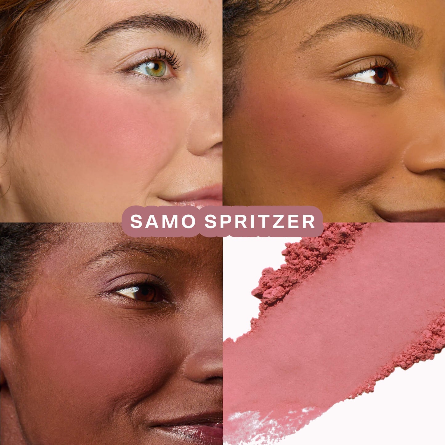 GetSet™ Matte Powder Blush in Samo Spritzer and BeachPlease Cream Blush in Office Hours [The Tower 28 Beauty Cheeky Duo in Mauvey Cheeks]
