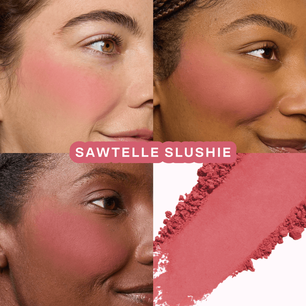 GetSet™ Matte Powder Blush in Sawtelle Slushie and BeachPlease Cream Blush in Power Hour [The Tower 28 Beauty Cheeky Duo in Rosy Cheeks]