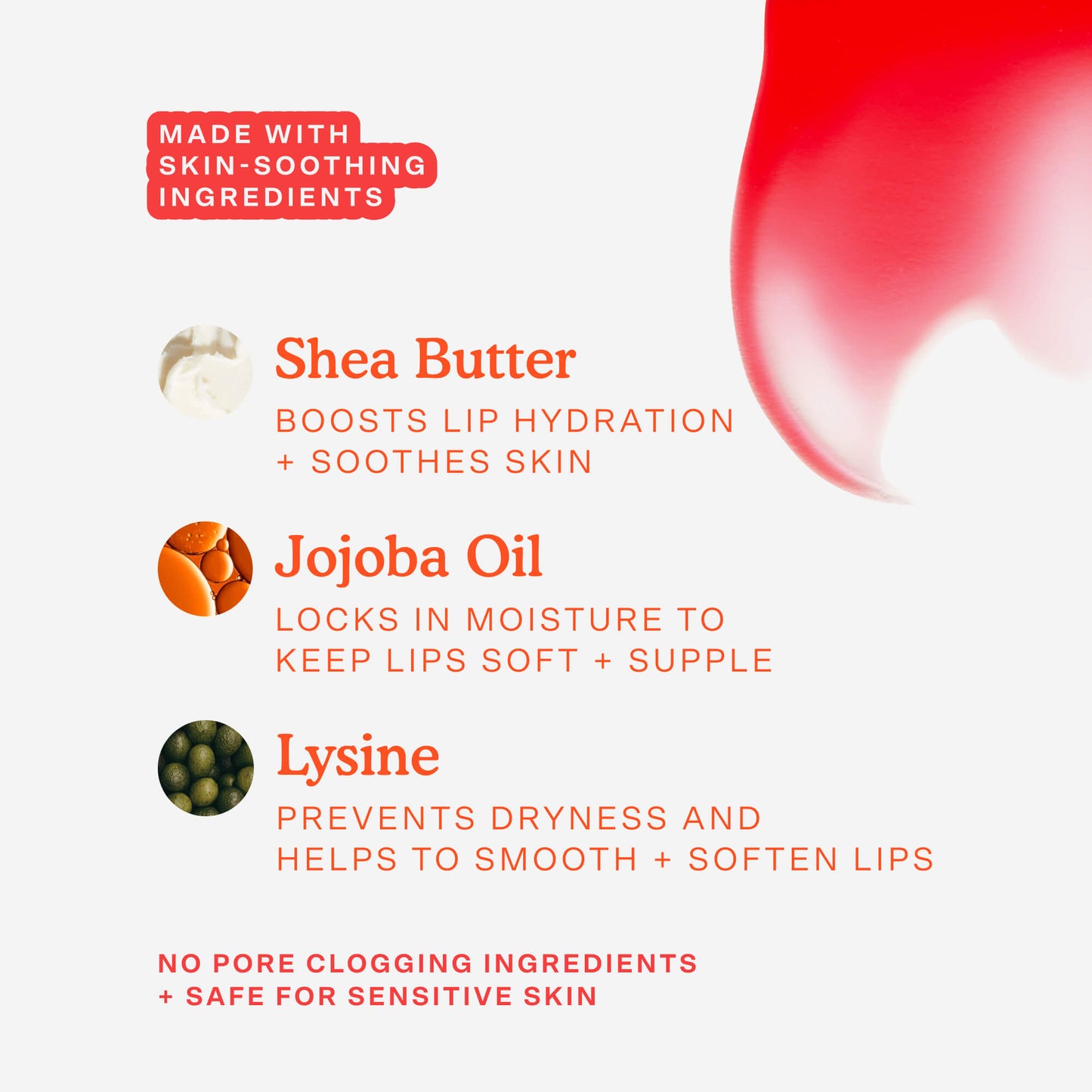 [The key ingredients of Tower 28 Beauty LipSoftie™ Lip Treatment Blood Orange Vanilla listed out]