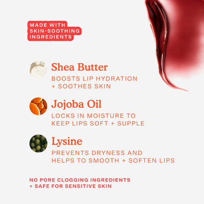 [The key ingredients of Tower 28 Beauty LipSoftie™ Lip Treatment Ube Vanilla listed out]