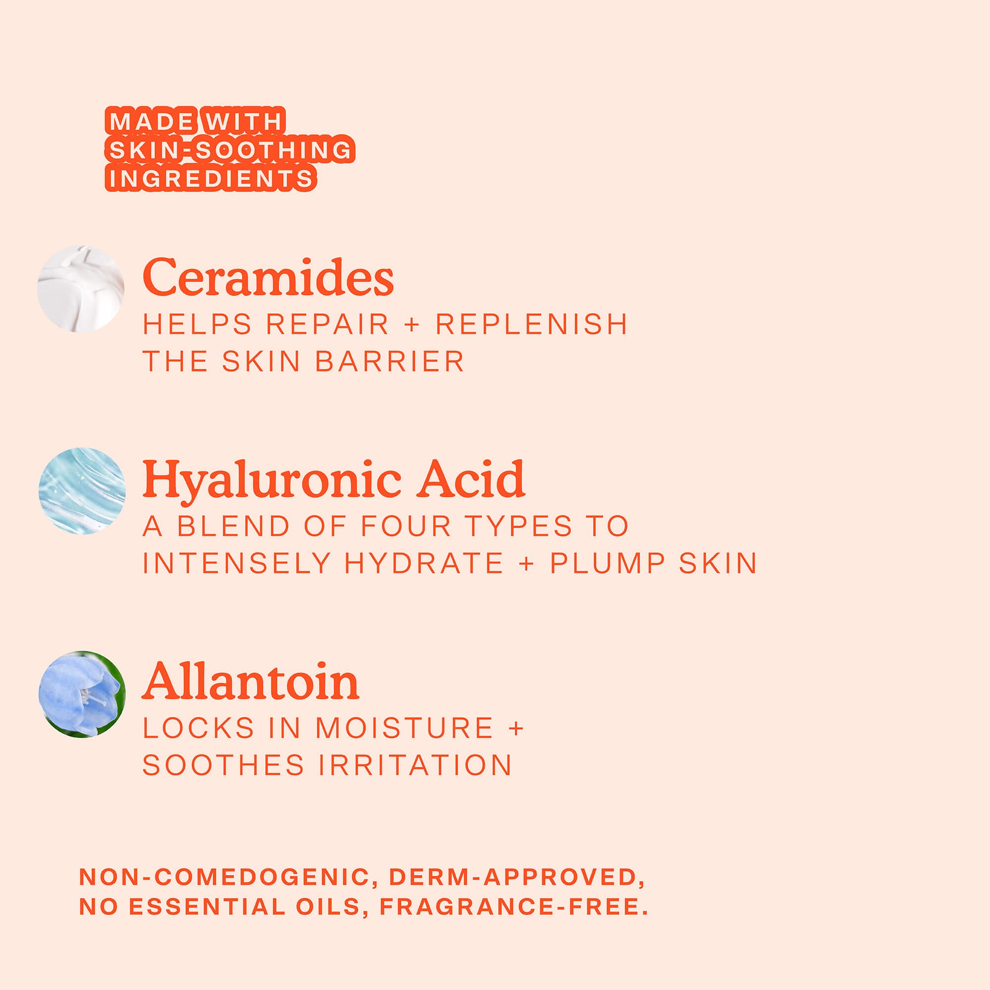 [Shared: The Tower 28 Beauty SOS Recovery Cream is made with skin-soothing ingredients. Ceramides helps repair and replenish the skin barrier. Hyaluronic Acid intensely hydrates and plumps skin. Allantoin locks in moisture and soothes irritation. Non-comedogenic, derm-approved, no essential oils, and fragrance-free.