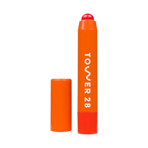 Shade: Squeeze [Tower 28 Beauty's JuiceBalm Lip Balm in the shade Squeeze]