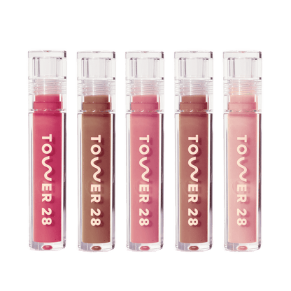 Milky Lip Set [Shared: The Tower 28 Beauty Milky Lip Set which features all five Milky ShineOn Lip Jelly Shades (Pistachio, Coconut, Cashew, Oat, and Almond)]