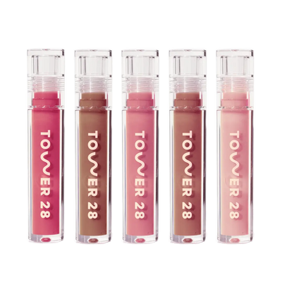 Milky Lip Set [Shared: The Tower 28 Beauty Milky Lip Set which features all five Milky ShineOn Lip Jelly Shades (Pistachio, Coconut, Cashew, Oat, and Almond)]