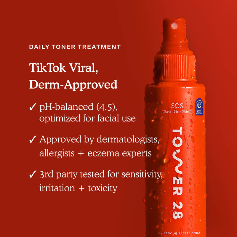 SOS Daily Rescue Facial Spray Jumbo | Exclusive Refill Size – Tower 28 ...