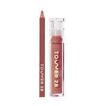 Shade: Oneliner in Paint My Number + ShineOn Lip Jelly in Cashew [Shown is the Rosy Brown Duo]