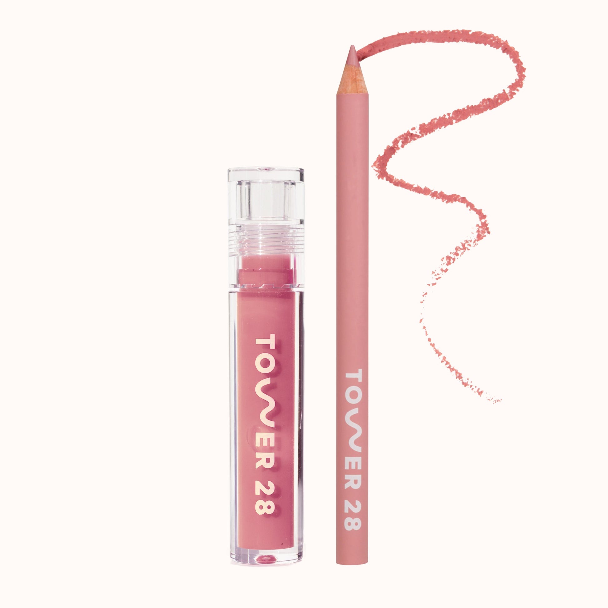 Shared: Tower 28 Beauty's Line + Shine Kit which includes a ShineOn Lip Jelly and a OneLiner Lip Liner
