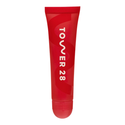The Tower 28 Beauty LipSoftie™ Lip Treatment in the shade Blood Orange Vanilla. [Blood Orange Vanilla]