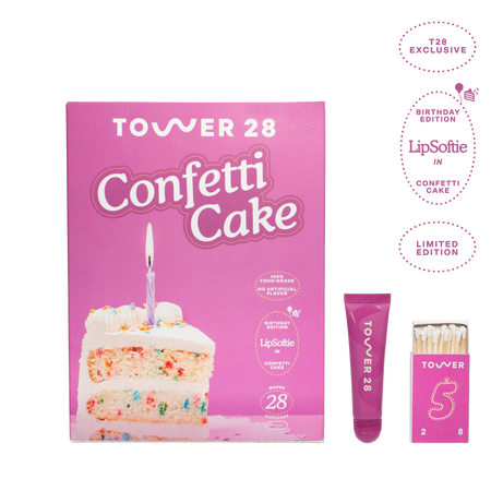 [Shared: photo of the Tower 28 Beauty LipSoftie™ Confetti Cake Gift Set]