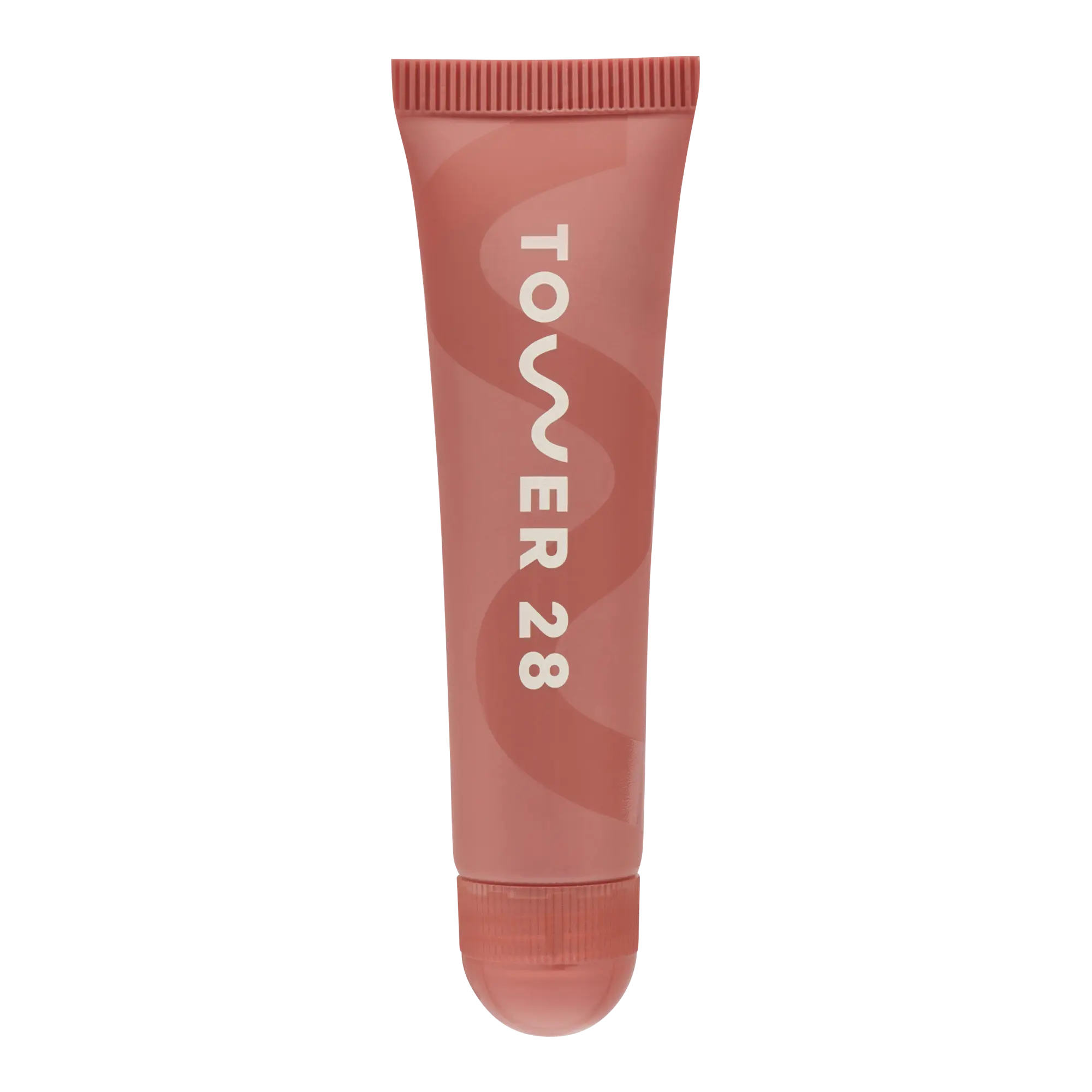 The Tower 28 Beauty LipSoftie™ Lip Treatment in the shade Dulce de Leche. [Dulce de Leche]