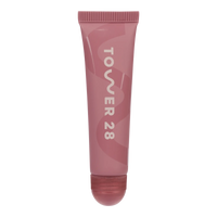 The Tower 28 Beauty LipSoftie® Lip Treatment in the shade Sugar Plum. [Sugar Plum]