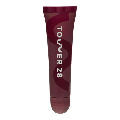 The Tower 28 Beauty LipSoftie™ Lip Treatment in the shade Ube Vanilla. [Ube Vanilla]