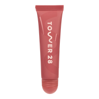 The Tower 28 Beauty LipSoftie® Lip Treatment in the shade Red Bean Mochi. [Red Bean Mochi]