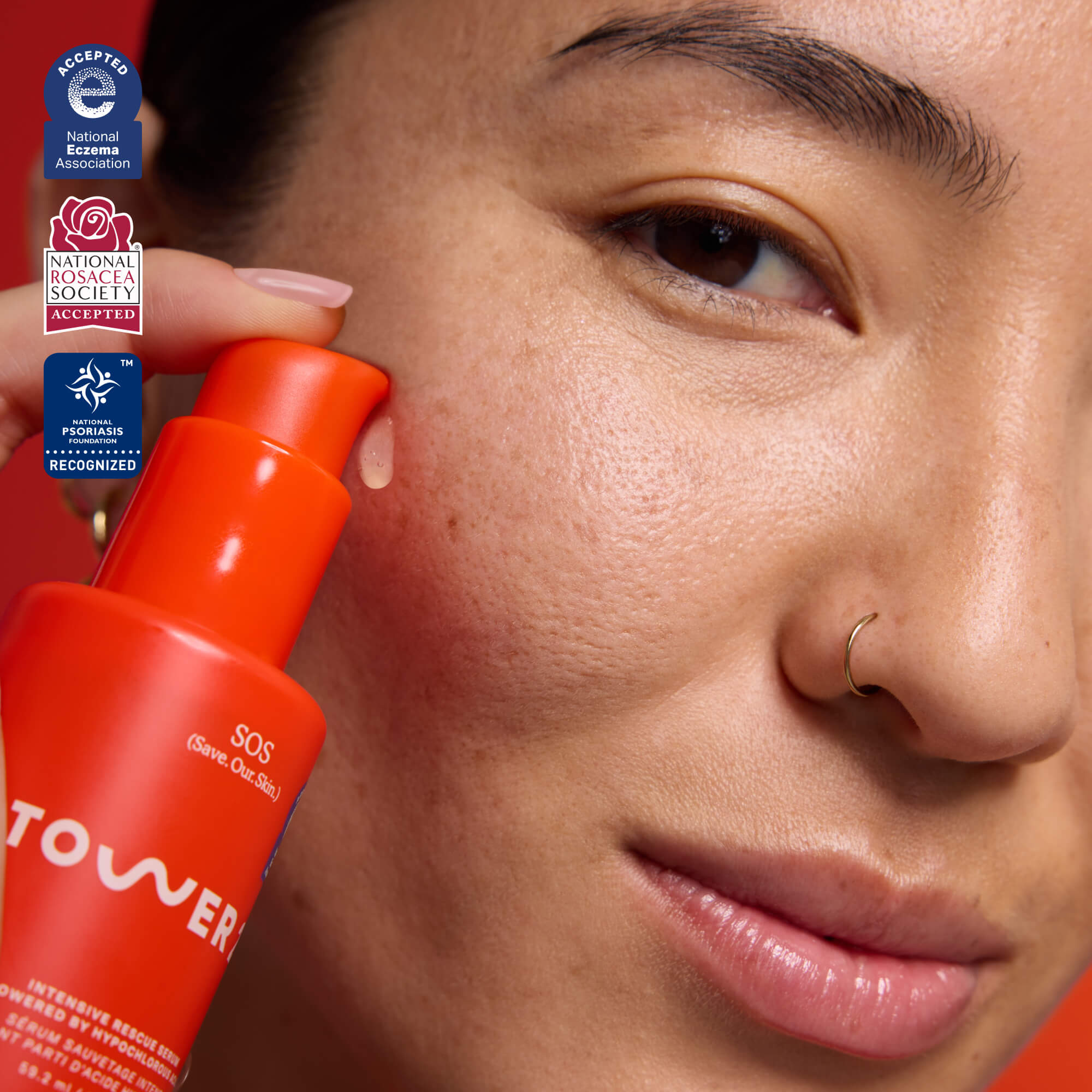 SOS Intensive Rescue Serum with Hypochlorous Acid | Tower 28 Beauty