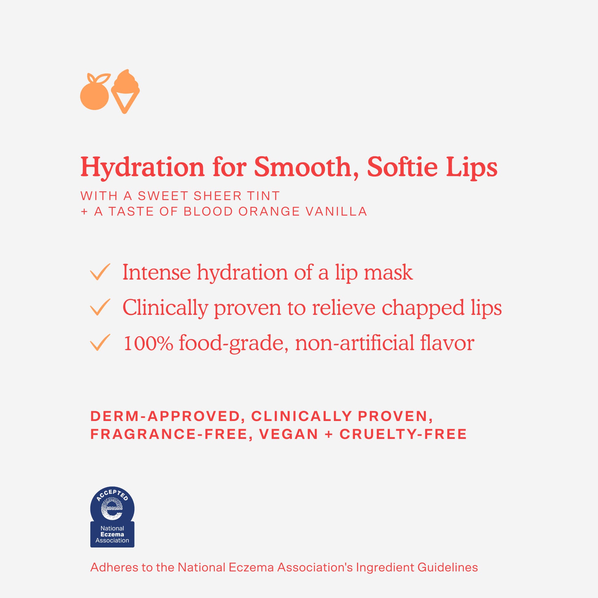 [The benefits of Tower 28 Beauty LipSoftie™ Lip Treatment Blood Orange Vanilla explained