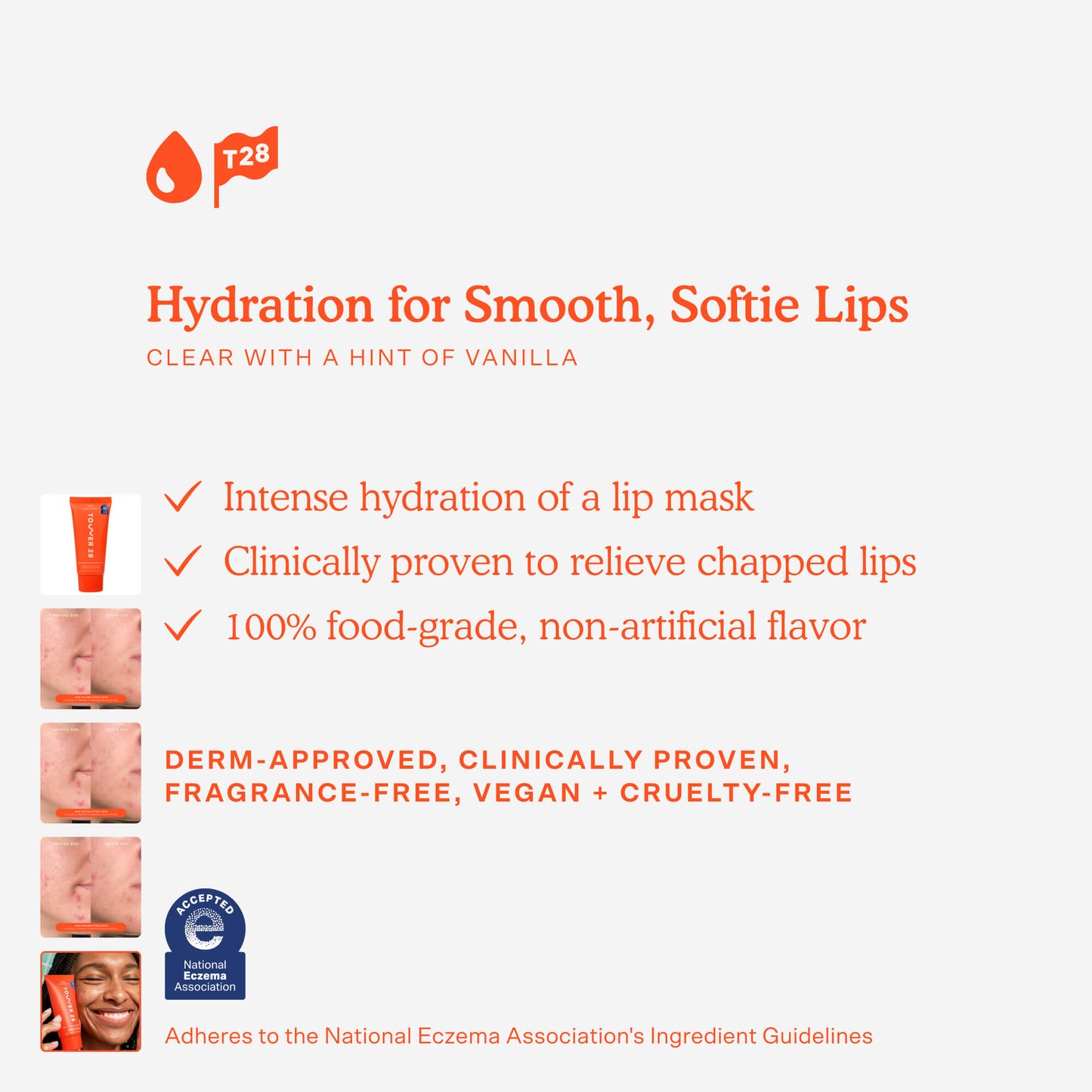 [The benefits of Tower 28 Beauty LipSoftie™ Lip Treatment SOS Vanilla explained]