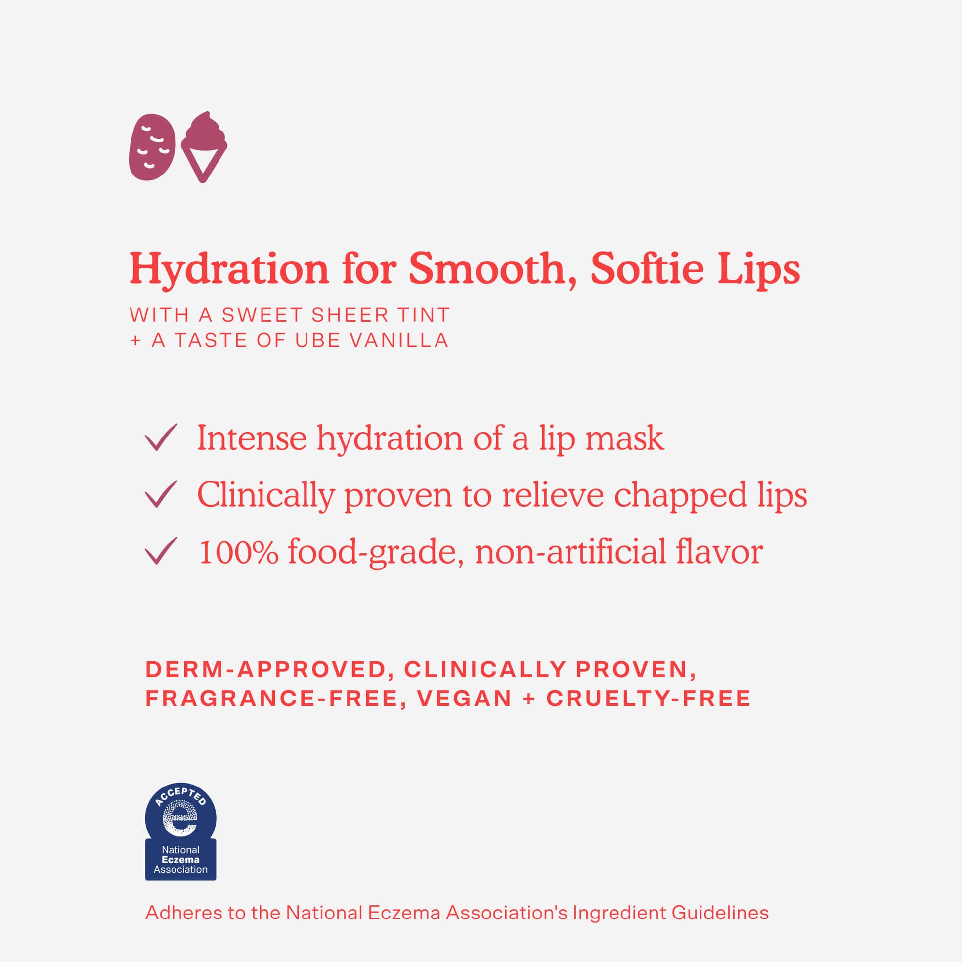 [The benefits of Tower 28 Beauty LipSoftie™ Lip Treatment Ube Vanilla explained