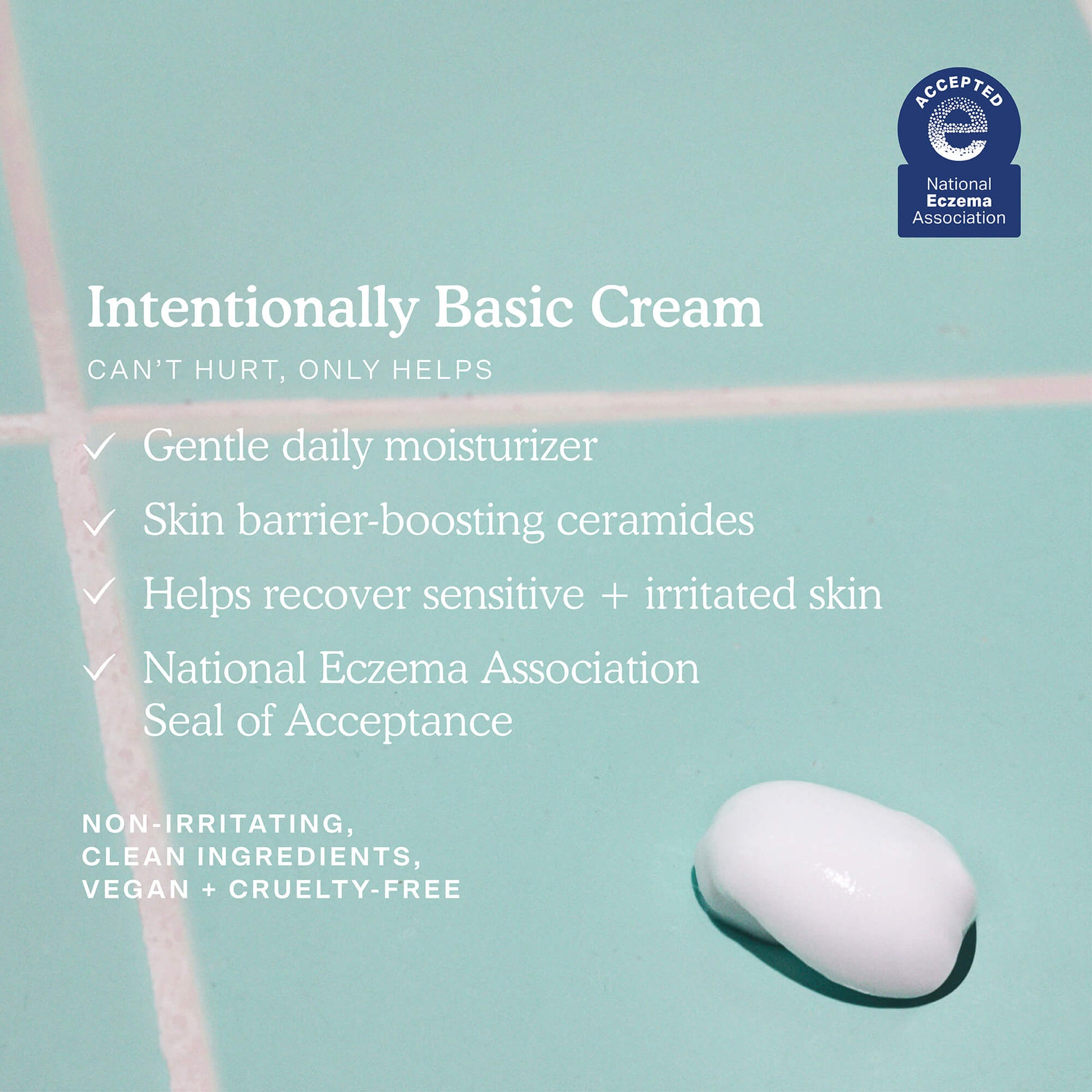 [Shared: Tower 28 Beauty SOS Recovery Cream is an intentionally basic cream that can't hurt, only helps. It's a gentle daily moisturizer with skin barrier-boosting ceramides. It helps recover sensitive and irritated skin, and it has the National Eczema Association Seal of Acceptance.