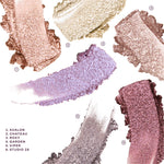 Color swatches of makeup shades labeled with names on a white  background [Shared]