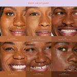 Collage of faces with different skin tones labeled as 'Deep Skintones'. [15.0 SAMO, 16.0 SB, 17.0 SD, 18.0 SGV, 19.0 WEHO, 20.0 WLA]