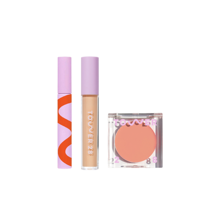 Go To Set [Shared Tower 28 Beauty's Go To Set which features MakeWaves™ Mascara, Swipe Serum Concealer, and BeachPlease Cream Blush]