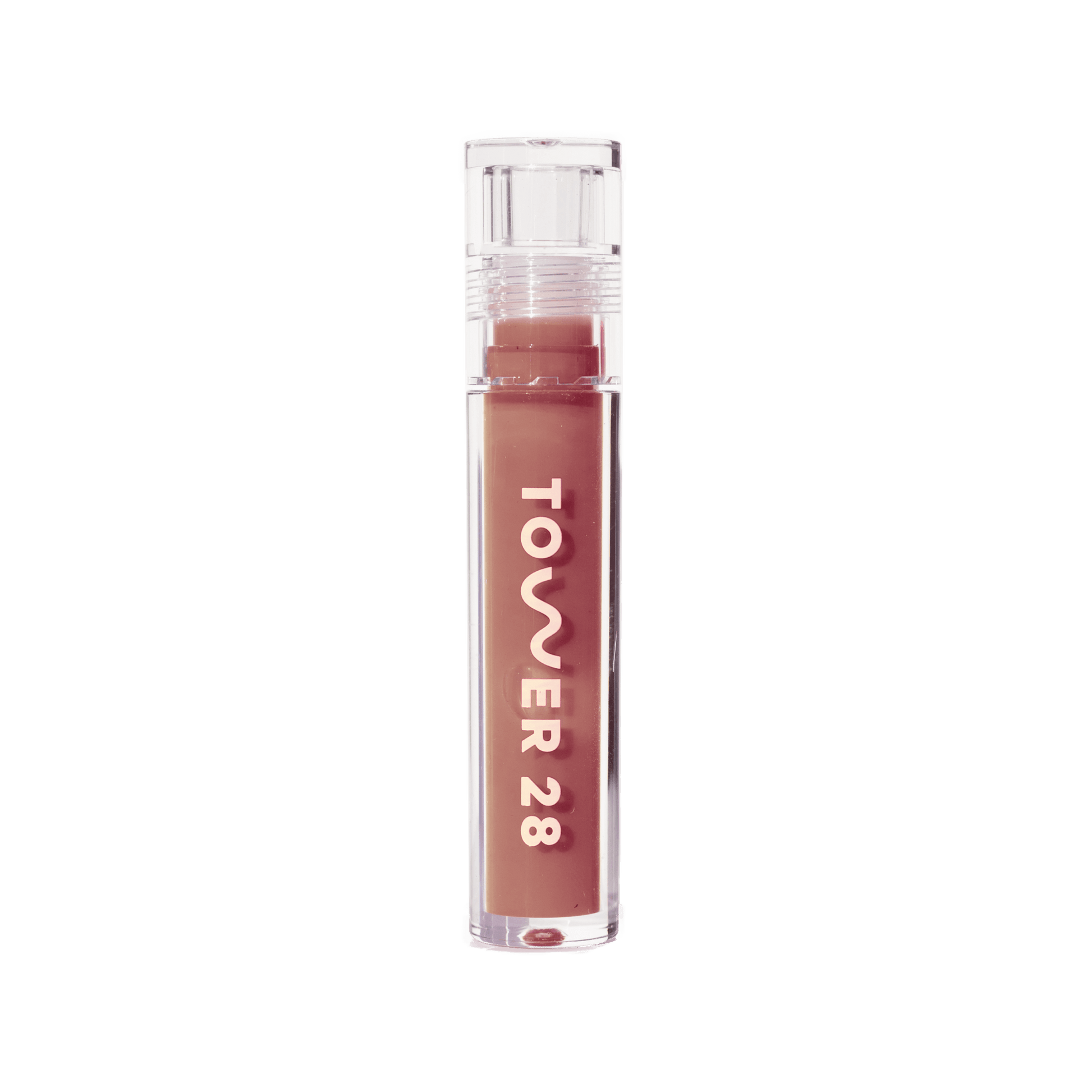 The Tower 28 Beauty ShineOn Lip Jelly in the shade Cashew