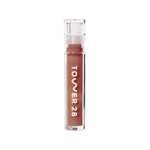 Almond [The Tower 28 Beauty ShineOn Lip Jelly in the shade Almond]