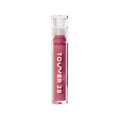 The Tower 28 Beauty ShineOn Lip Jelly in the shade Sesame. [Sesame]