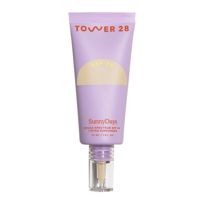 Tower 28 Beauty SunnyDays™ Tinted SPF 30 in the shade 10 Larchmont. [10 Larchmont]