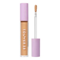 Tower 28 Beauty Swipe Serum Concealer in the shade 11.0 OC, shown with the tube standing upright next to the open applicator wand to reveal the product. [11.0 OC]