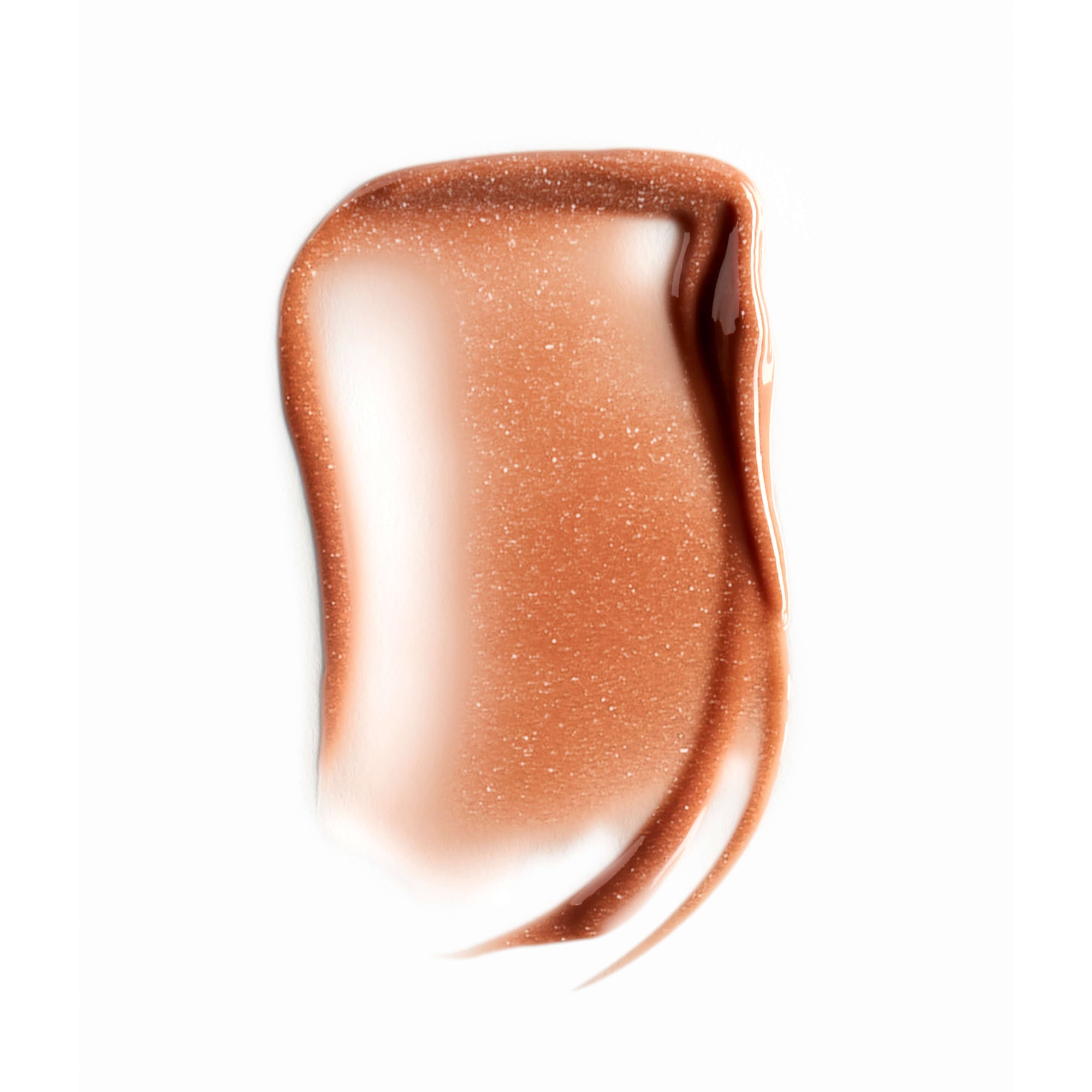 Bronze-colored makeup swatch on a white background [Iced Dulce de Leche]