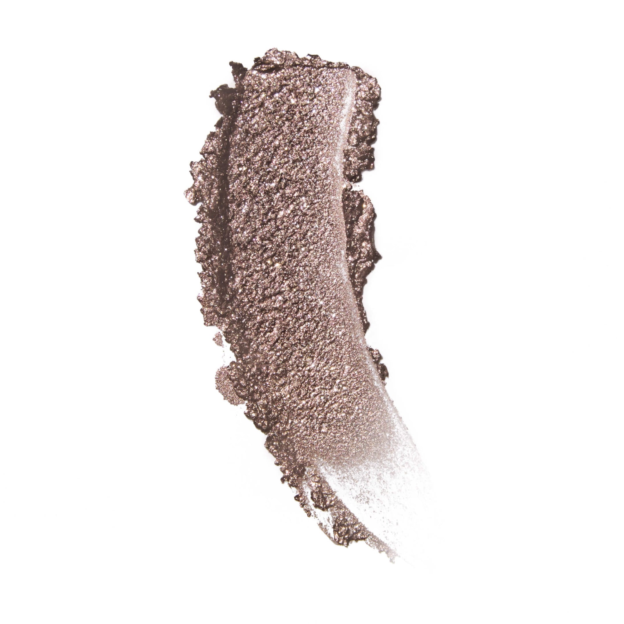 Close-up of a swatch of eyeshadow on a white background [Whisky]