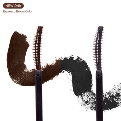 [The Tower 28 Beauty MakeWaves™ Mascara in the shades Drift and Jet swatched on a white background.].]