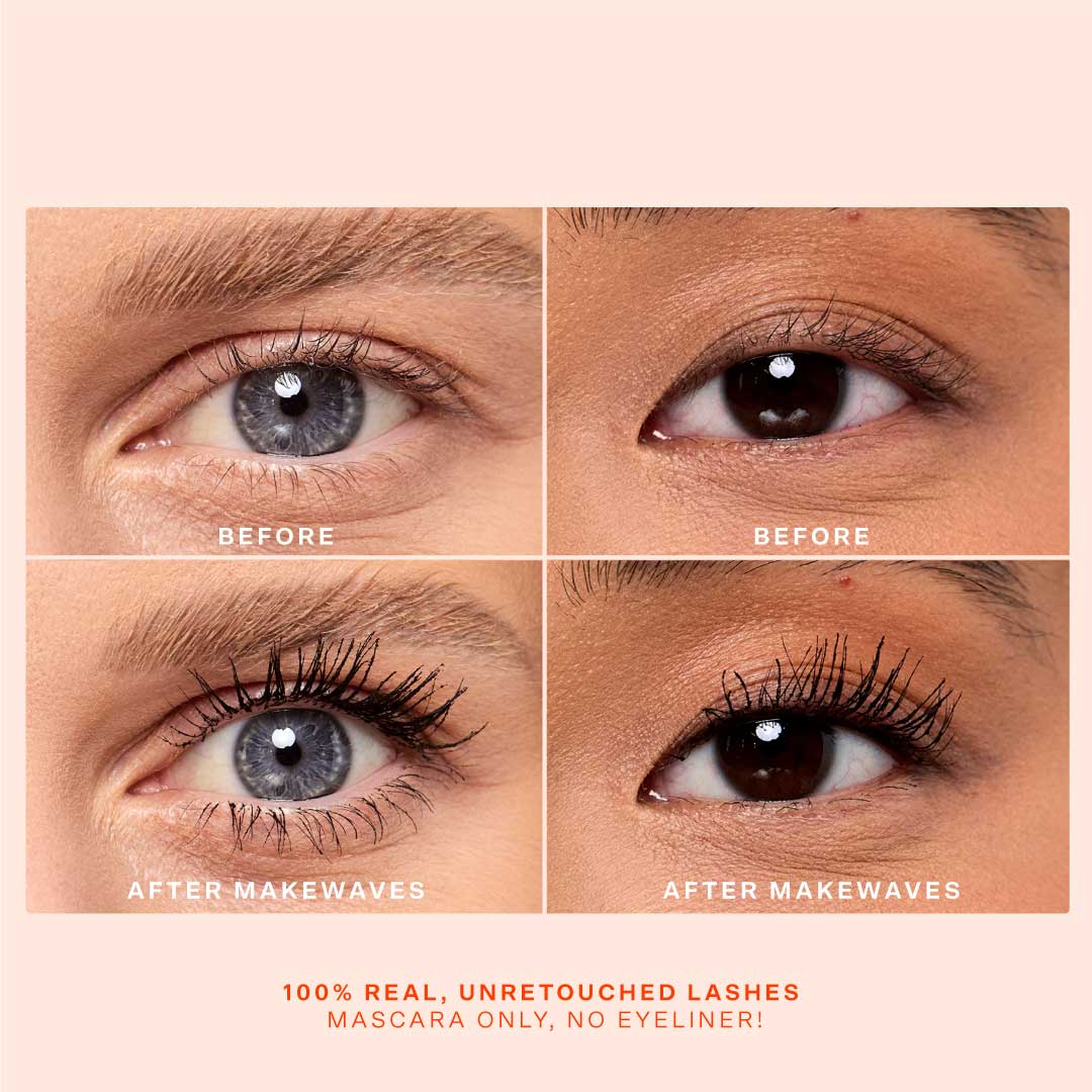 Shade: Jet [The Tower 28 Beauty MakeWaves Mini Mascara in the shade Jet.]