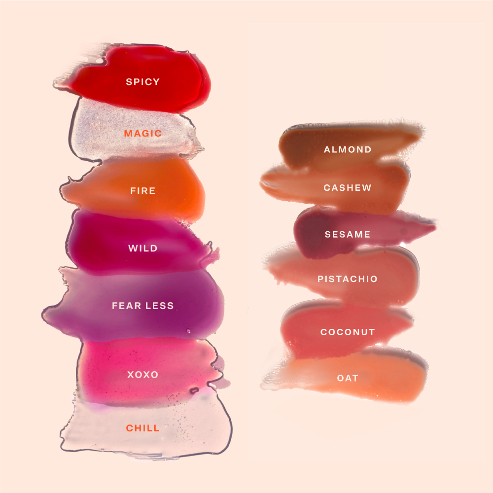 [Shared: All shades of the Tower 28 Beauty ShineOn Lip Jelly swatched out