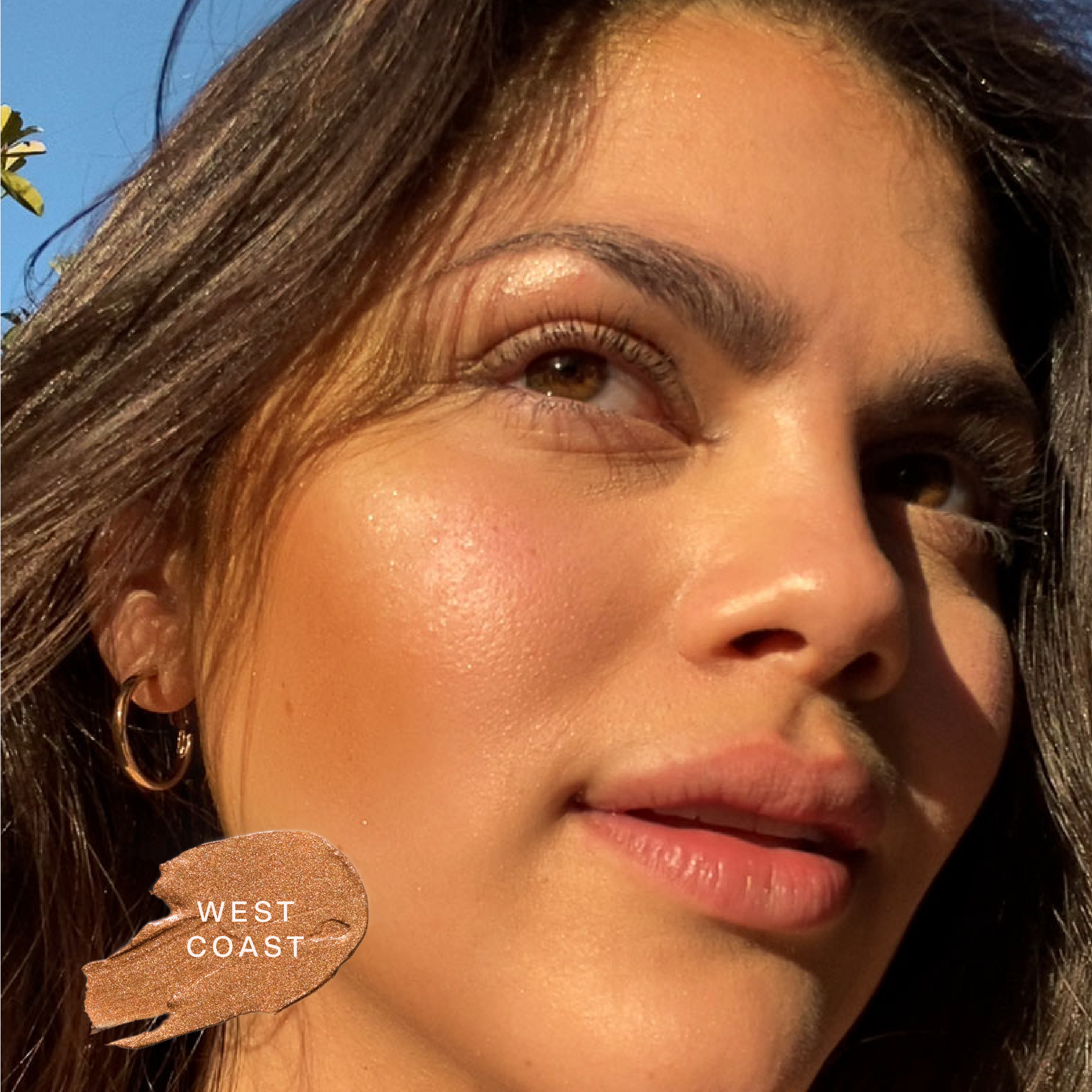 Tower 28 Beauty's Cheeky Trio which features Bronzino™ Cream Bronzer, BeachPlease Cream Blush, and SuperDew Highlight Balm